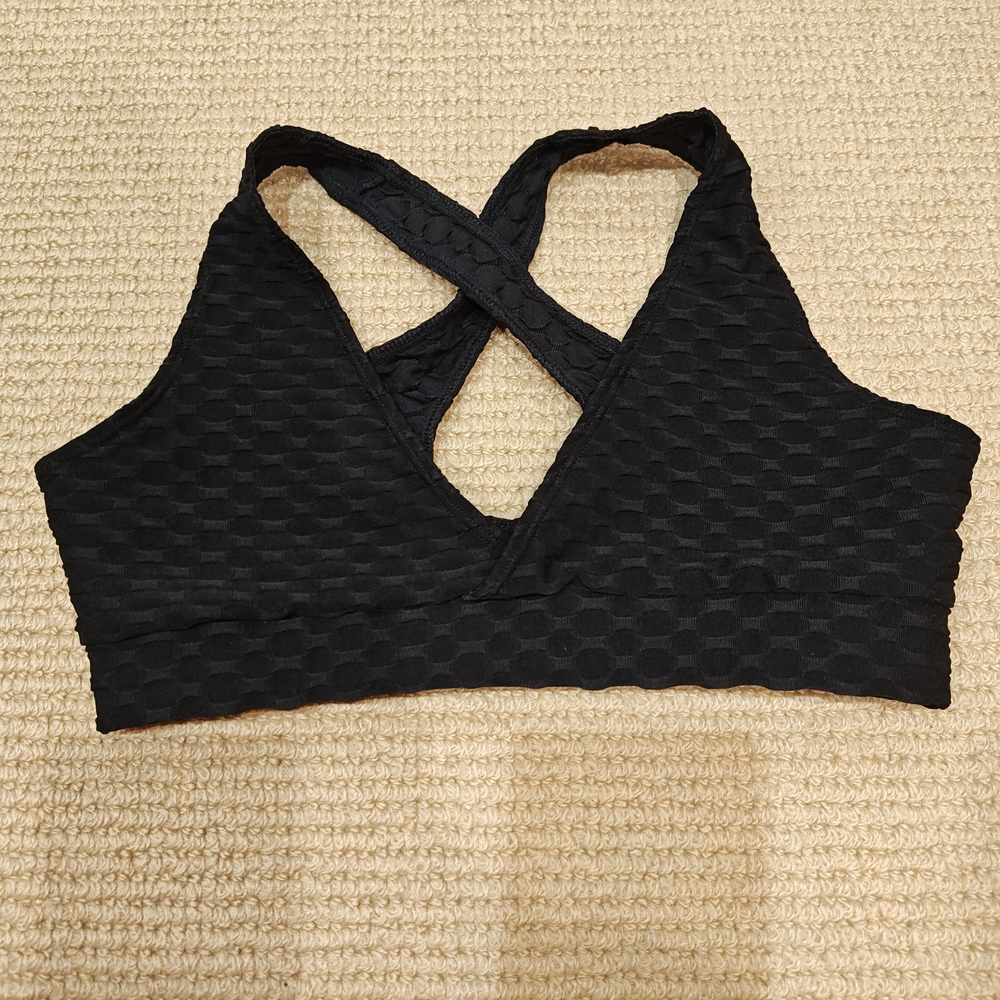 Zara Black Crisscross Sports Bra